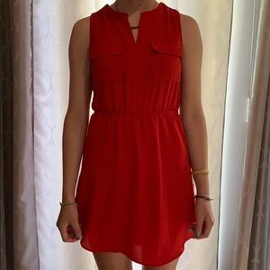 Formal red mini dress from Monteau